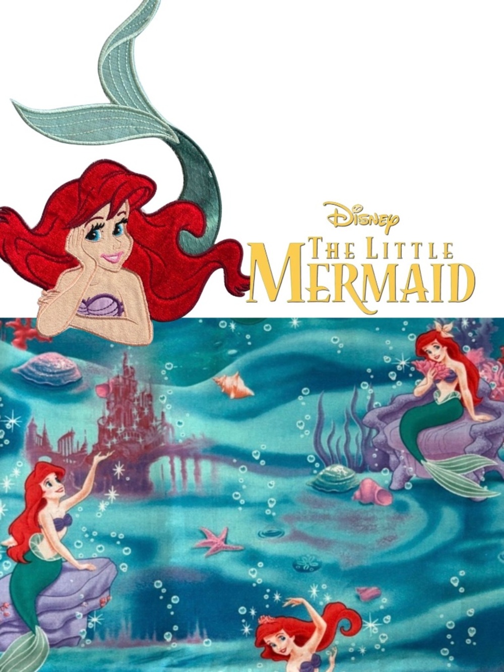 Disney’s The Little Mermaid Vintage Appliqué & Fabric